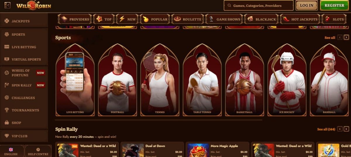 Wild Robin Casino — Slots & Live Dealer image 2